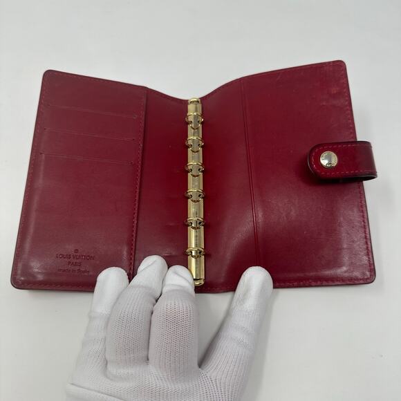 Louis Vuitton LV Agenda PM Cover Vernis Dark Red - Picture 10 of 13